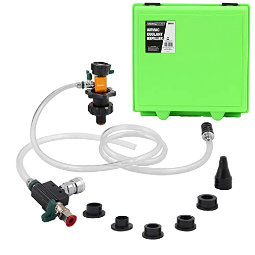 OEMTOOLS Coolant Vacuum Refill Kit, Coolant Pressure Tester Kit, 5 Adapter